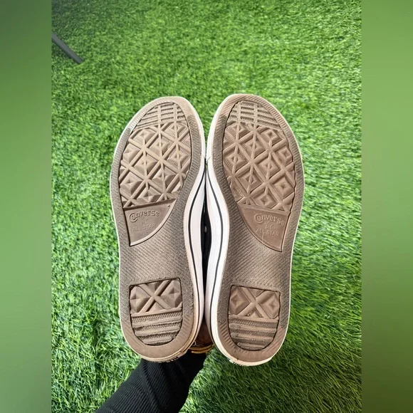 Converse Chuck Taylor All Star Low Top Black Canvas Sneakers womens size 10 - Picture 7 of 8